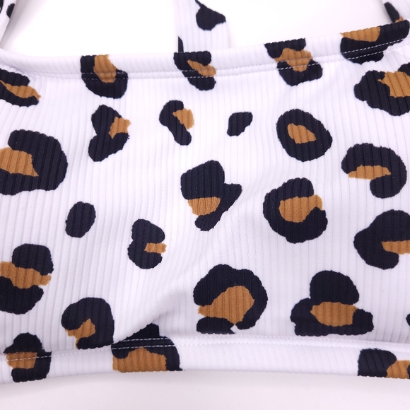 Xhilaration Animal Print Removable Pad Bikini Top - Picture 2 of 6